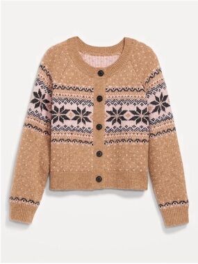 Old Navy Holiday Fair Isle Cardigan Sweater